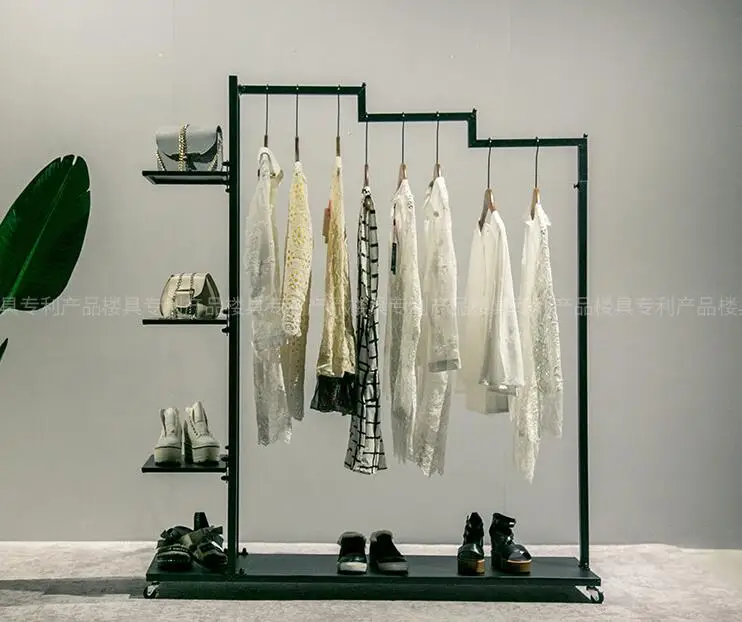 Clothing display rack display rack nakajma floor type side hanging clothes store shelf racks can be moved and pulled clothing ra
Clothing display rack display rack nakajma floor type side hanging clothes store shelf racks can be moved and pulled clothing ra