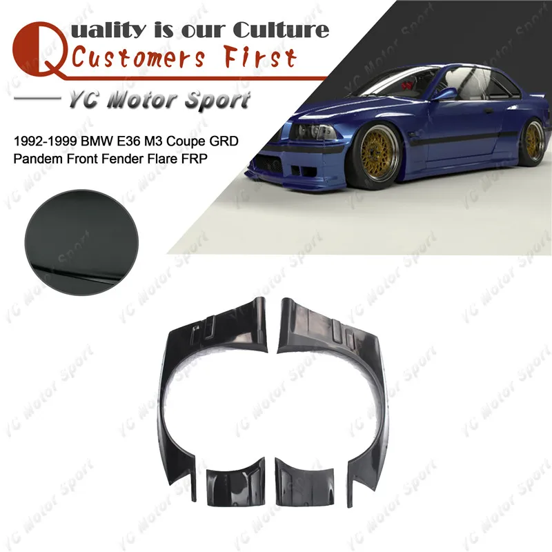 Car Accessories FRP Fiber Glass Front Over Fender Flare 4pcs Fit For 1992-1999 E36 M3 Coupe GRD PD Style Front Fender Cover
Car Accessories FRP Fiber Glass Front Over Fender Flare 4pcs Fit For 1992-1999 E36 M3 Coupe GRD PD Style Front Fender Cover
