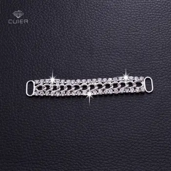 DIY 30pcs Silver Metal Chain Buckles Crystal Rhinestone Decorations Sew on Appliques Bikini Connector Bridal Dress Accessories
DIY 30pcs Silver Metal Chain Buckles Crystal Rhinestone Decorations Sew on Appliques Bikini Connector Bridal Dress Accessories