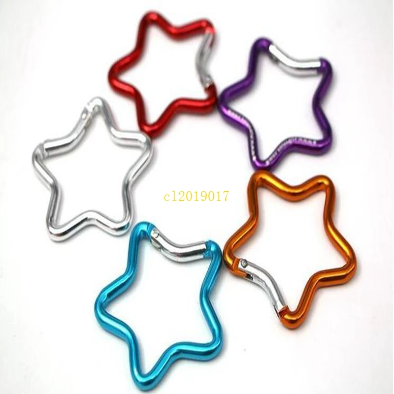 300pcs 5cm Outdoor Ring Aluminum Star Carabiner KeyChain Hook Clip Climbing Camping Outdoor Color Random Delivery
300pcs 5cm Outdoor Ring Aluminum Star Carabiner KeyChain Hook Clip Climbing Camping Outdoor Color Random Delivery