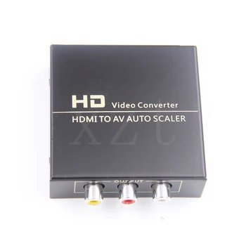 HDMI to AV Auto Scaler Adapter HD 1080P Video Composite Converter Box to 3 RCA AV/CVSB L/R Support NTSC PAL for PS3 DVD TV
HDMI to AV Auto Scaler Adapter HD 1080P Video Composite Converter Box to 3 RCA AV/CVSB L/R Support NTSC PAL for PS3 DVD TV