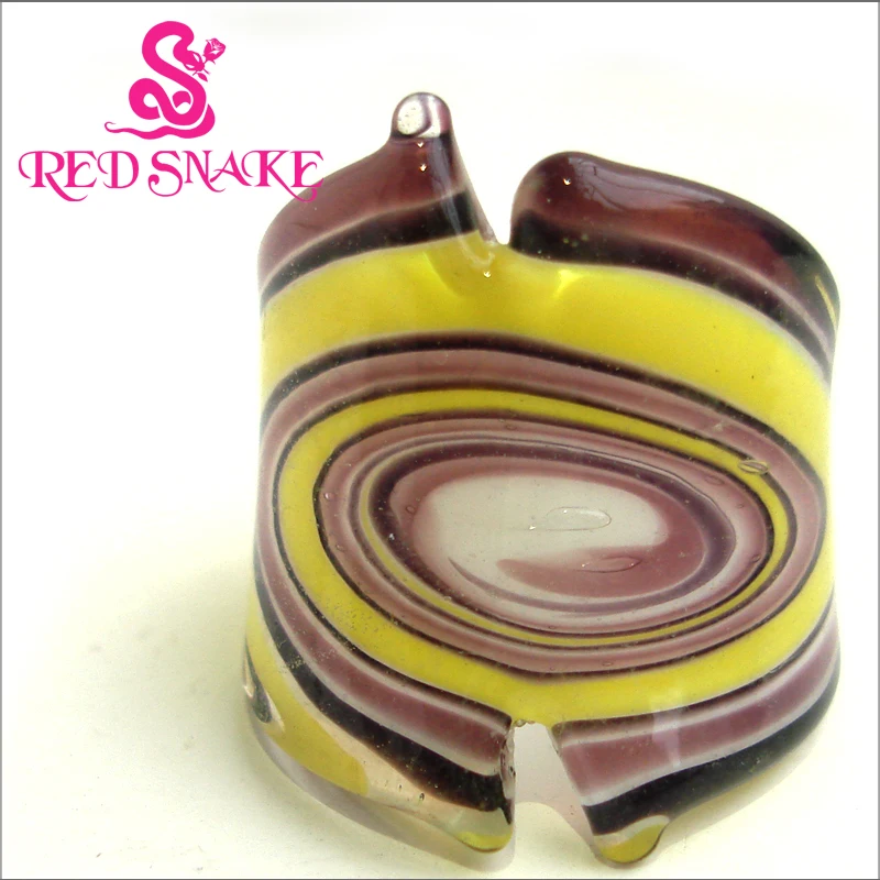 RED SNAKE Fashion Ring Handmade yellow Cosmic Nebula Cutting feature Technology Murano Glass Rings
RED SNAKE Fashion Ring Handmade yellow Cosmic Nebula Cutting feature Technology Murano Glass Rings