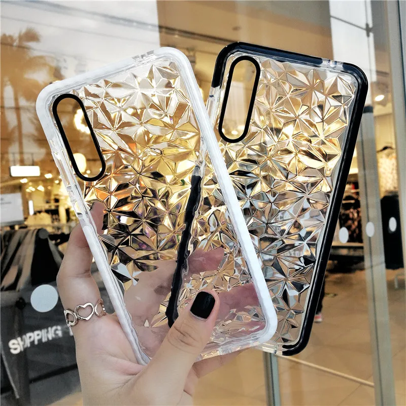 Luxury Bling Geometric Diamond Clear TPU Case For Huawei P20 Lite P30 Mate 20 Pro Rhombus Transparent Shockproof Phone Cover
Luxury Bling Geometric Diamond Clear TPU Case For Huawei P20 Lite P30 Mate 20 Pro Rhombus Transparent Shockproof Phone Cover