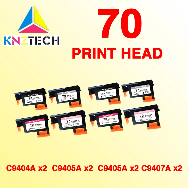 2 комплекта/8 шт. печатающих головок, совместимых с hp70 Designjet Z2100 Z5200 Z3100 Z3200
2 комплекта/8 шт. печатающих головок, совместимых с hp70 Designjet Z2100 Z5200 Z3100 Z3200