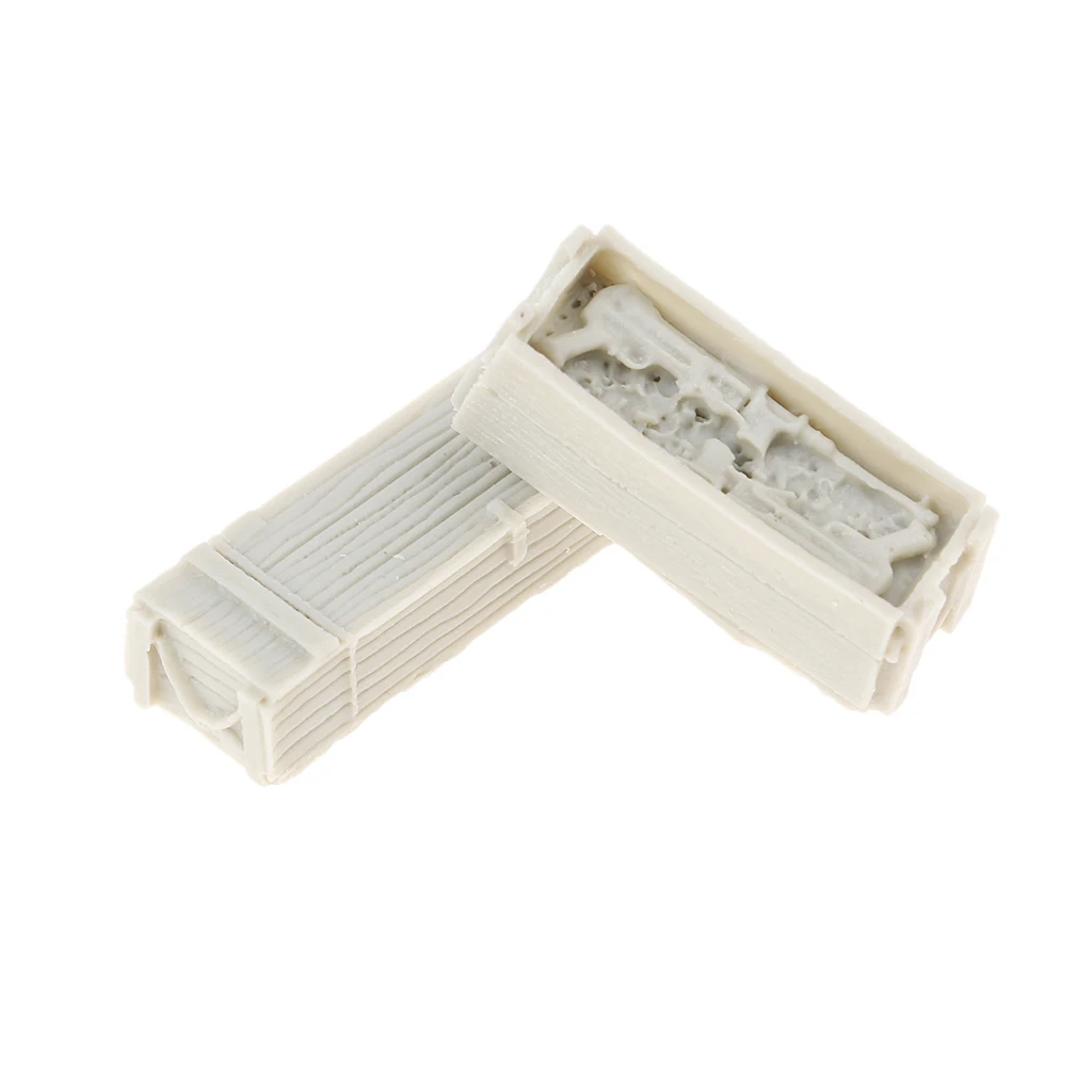 1/35 Resin Figure Kit 15 Crate Miniature War Game WWII Scenery Box Unpainted