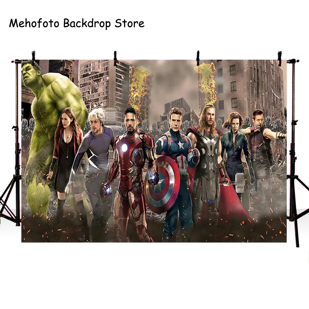 Mehofoto Photography Backdrops Superhero the World Photo Shoot Backgrounds Avengers Iron Props Computer Printed lv-387
Mehofoto Photography Backdrops Superhero the World Photo Shoot Backgrounds Avengers Iron Props Computer Printed lv-387