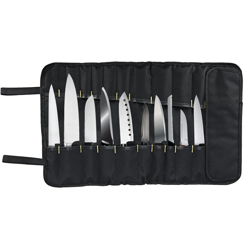 1 Pc Cutlery Bag Professional Kitchen Multi-Function Dual-Use Knife Roll Bag Cutlery Tableware Storage Bag Chef Knife Set With
1 Pc Cutlery Bag Professional Kitchen Multi-Function Dual-Use Knife Roll Bag Cutlery Tableware Storage Bag Chef Knife Set With