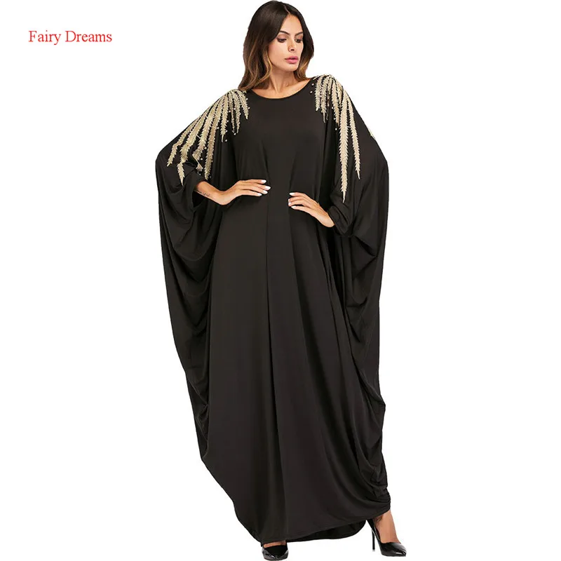 Loose Moslim Abaya Dubai 2018 New Style Muslim Black Long Dress Batwing Sleeve Beading Kaftan Islamic Maxi Dresses Fairy Dreams
Loose Moslim Abaya Dubai 2018 New Style Muslim Black Long Dress Batwing Sleeve Beading Kaftan Islamic Maxi Dresses Fairy Dreams
