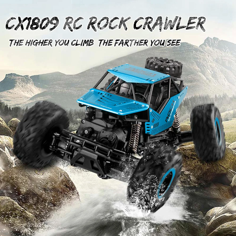 CX1809 RC Car 1:16 4WD Dual Motor RC Rock Crawler Off-road Climbing Cars Christmas Gift for Boys Kids RC Toys
CX1809 RC Car 1:16 4WD Dual Motor RC Rock Crawler Off-road Climbing Cars Christmas Gift for Boys Kids RC Toys