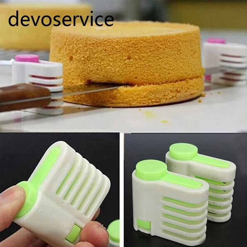 1Pair Bread Slicer Food-Grade Plastic Cake Bread Cutter 5 Levers Cutting Bread Knife Splitter Toast Slicer
1Pair Bread Slicer Food-Grade Plastic Cake Bread Cutter 5 Levers Cutting Bread Knife Splitter Toast Slicer