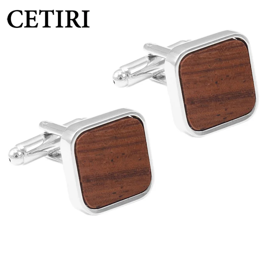 CETIRI Wood Cufflinks Luxury Mens Cufflinks Brand Jewelry Square Brown Mashup Fashion Business Cuff Links With Gift Box
CETIRI Wood Cufflinks Luxury Mens Cufflinks Brand Jewelry Square Brown Mashup Fashion Business Cuff Links With Gift Box