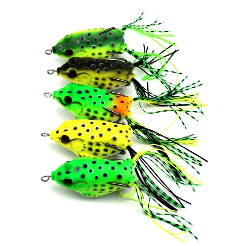 5Pcs Soft Plastic Fishing lures Frog lure With Hook Top Water 6.5CM 13G Artificial Fish Tackle
5Pcs Soft Plastic Fishing lures Frog lure With Hook Top Water 6.5CM 13G Artificial Fish Tackle