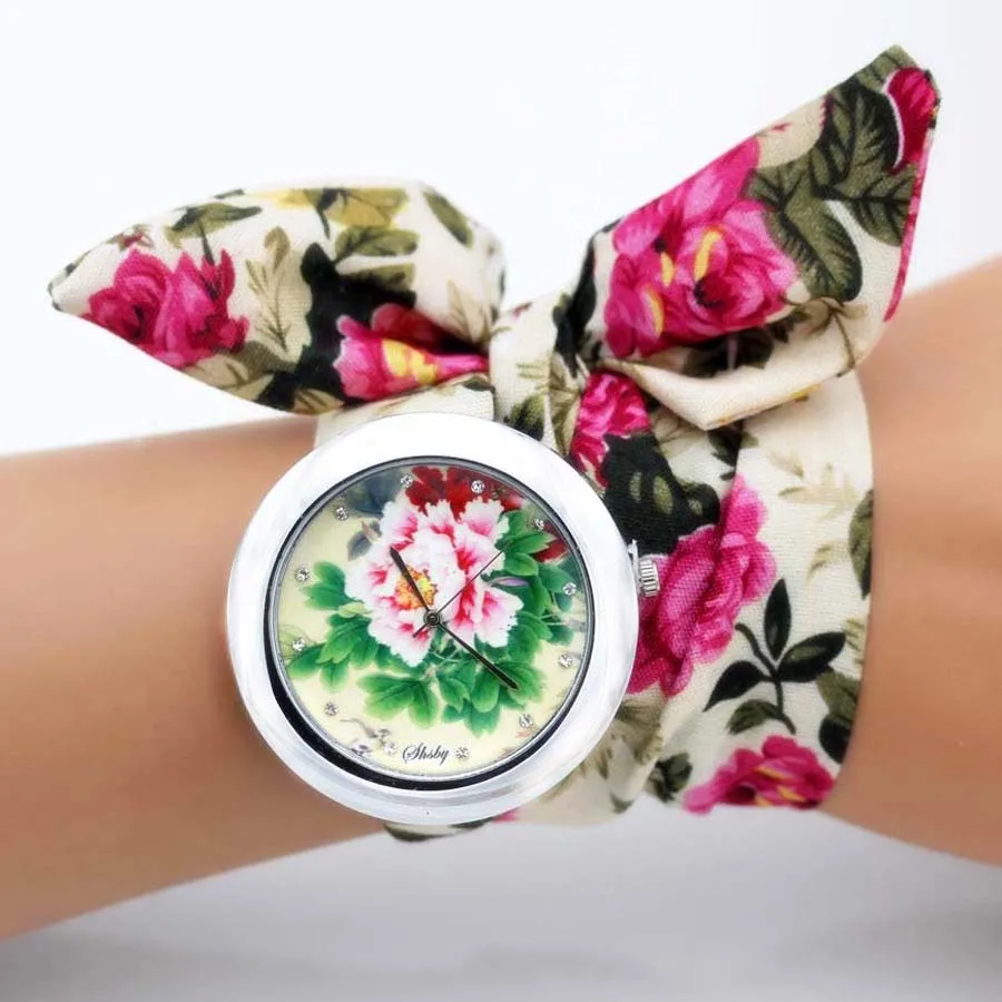 Shsby брендовые дизайнерские женские наручные часы с цветочным рисунком модные