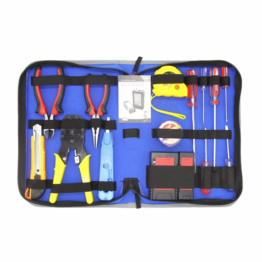 NOYAFA Network Repair Tool Kit Lan Cable Tester NF-468 Pliers Screwdrivers Punch Down Tool Crimping Tool Maintenance Tool Set
NOYAFA Network Repair Tool Kit Lan Cable Tester NF-468 Pliers Screwdrivers Punch Down Tool Crimping Tool Maintenance Tool Set