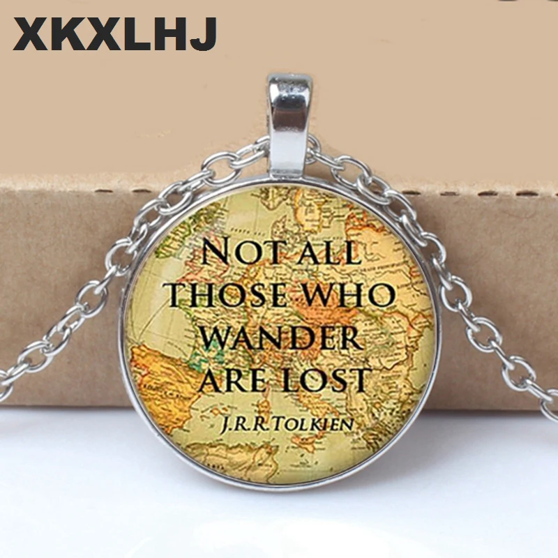 XKXLHJ Not All Those Who Wander Are Lost J.R.R.Tolkien Glass Dome Pendant Vintage Art Picture Necklace Best Gift
XKXLHJ Not All Those Who Wander Are Lost J.R.R.Tolkien Glass Dome Pendant Vintage Art Picture Necklace Best Gift