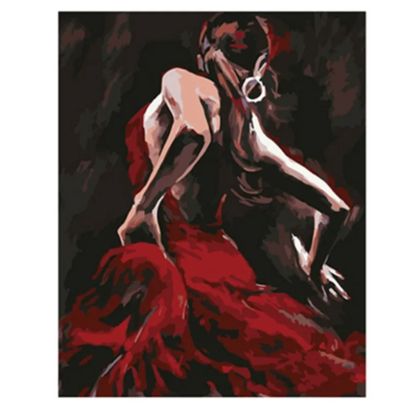 Painting By Numbers DIY Dropshipping 40x50 50x65cm Red dress dancer Figure Canvas Wedding Decoration Art picture Gift
Painting By Numbers DIY Dropshipping 40x50 50x65cm Red dress dancer Figure Canvas Wedding Decoration Art picture Gift