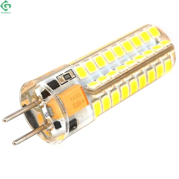

GY6.35 LED Bulb 12V AC/DC 4W 9W Silicone Boat Lamp 48 SMD 2835 Replace Halogen Lamps 72 SMD 2835 Corn Chandelier Crystal Lights