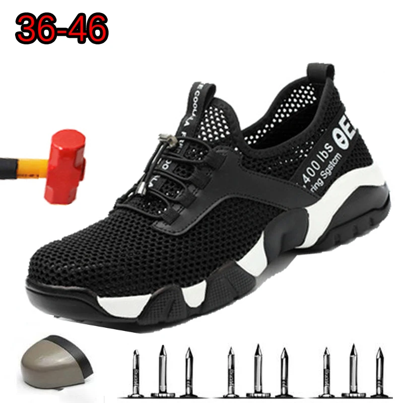 2019 Men Steel Toe Work Safety Shoes Lightweight Breathable Reflective Casual Sneaker Prevent piercing Protective boots Size 46
2019 Men Steel Toe Work Safety Shoes Lightweight Breathable Reflective Casual Sneaker Prevent piercing Protective boots Size 46