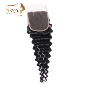 JSDShine 4x4 Brazilian Deep Wave Human Hair Bundles Swiss Lace Closure Middle Part With Bleached Knots Remy Hair 8''-20''
JSDShine 4x4 Brazilian Deep Wave Human Hair Bundles Swiss Lace Closure Middle Part With Bleached Knots Remy Hair 8''-20''