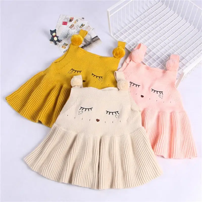 Baby Girls Dress Solid Knitted Dress for Girls Winter Kids Clothes Sleeveless Toddler O-neck Dress
Baby Girls Dress Solid Knitted Dress for Girls Winter Kids Clothes Sleeveless Toddler O-neck Dress