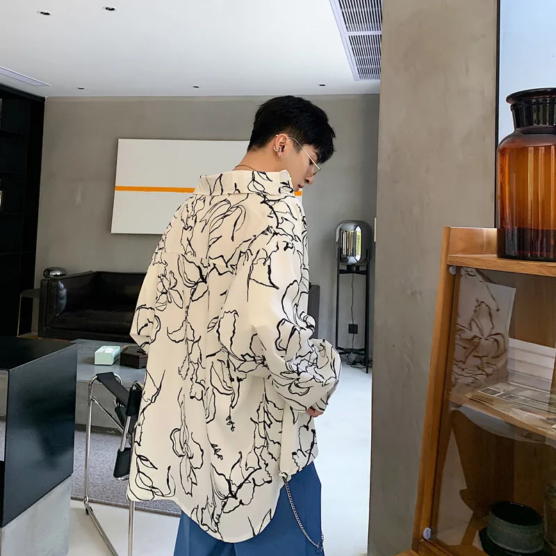 Men's shirt 2019 summer new slim languid lazy long sleeve flower shirt coat loose casual personality young men's wear
Men's shirt 2019 summer new slim languid lazy long sleeve flower shirt coat loose casual personality young men's wear