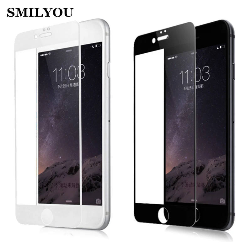 SMILYOU Full Screen Protector soft carbon fiber edge Tempered Glass for iPhone 6 Cover Glass for iPhone 6s plus Protective Film
SMILYOU Full Screen Protector soft carbon fiber edge Tempered Glass for iPhone 6 Cover Glass for iPhone 6s plus Protective Film