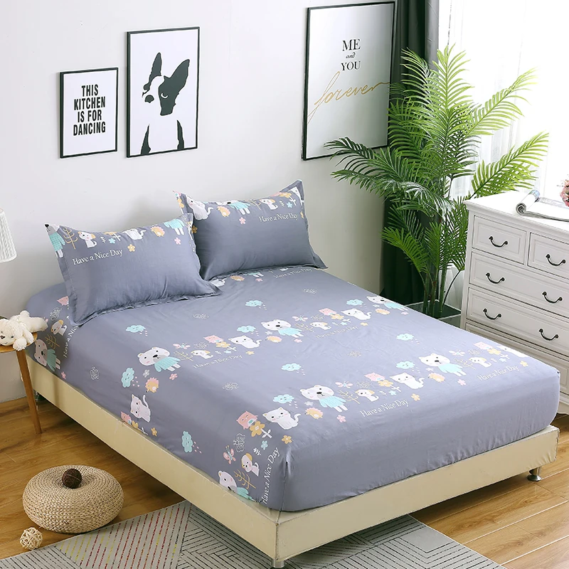 For children boy girl bed sheet set good quality pillowcase soft comfortable blue cartoon dog cat animal Fitted Sheet
For children boy girl bed sheet set good quality pillowcase soft comfortable blue cartoon dog cat animal Fitted Sheet