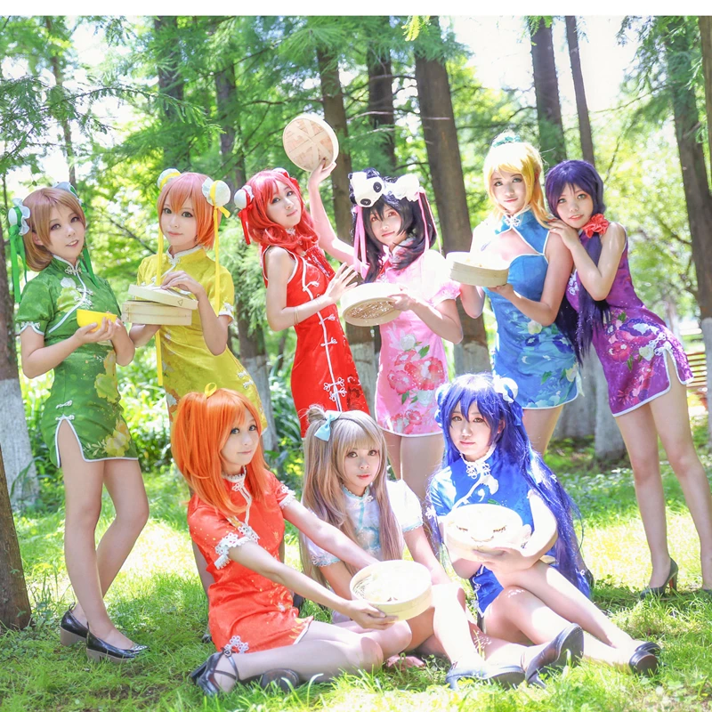 Love Live cos short Chinese dress cheongsam Honoka Kotori Umi Eli Nozomi Maki Rin Hanayo Nico Cosplay Costume Lovelive qipao A
Love Live cos short Chinese dress cheongsam Honoka Kotori Umi Eli Nozomi Maki Rin Hanayo Nico Cosplay Costume Lovelive qipao A