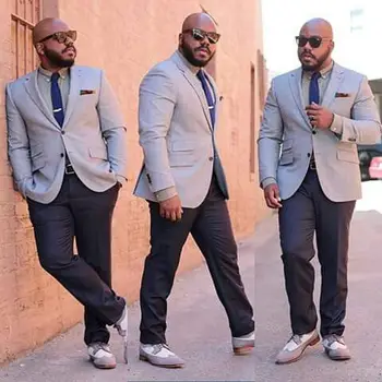 Latest Coat Pant Designs Grey Men Suit Casual Loose Suits Simple High Quality Custom Men Tuxedo 2 Pieces Traje Novio S
Latest Coat Pant Designs Grey Men Suit Casual Loose Suits Simple High Quality Custom Men Tuxedo 2 Pieces Traje Novio S
