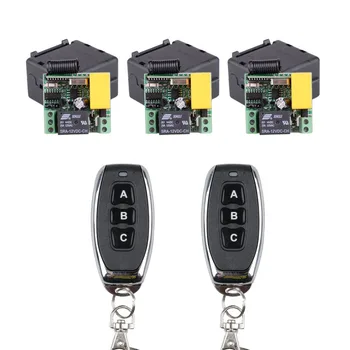 3PCS Receiver + 3 Button Metal Transmitter ; AC 220V 1CH 10A RF Wireless Remote Control Relay Switch Light System I 433Mhz
3PCS Receiver + 3 Button Metal Transmitter ; AC 220V 1CH 10A RF Wireless Remote Control Relay Switch Light System I 433Mhz