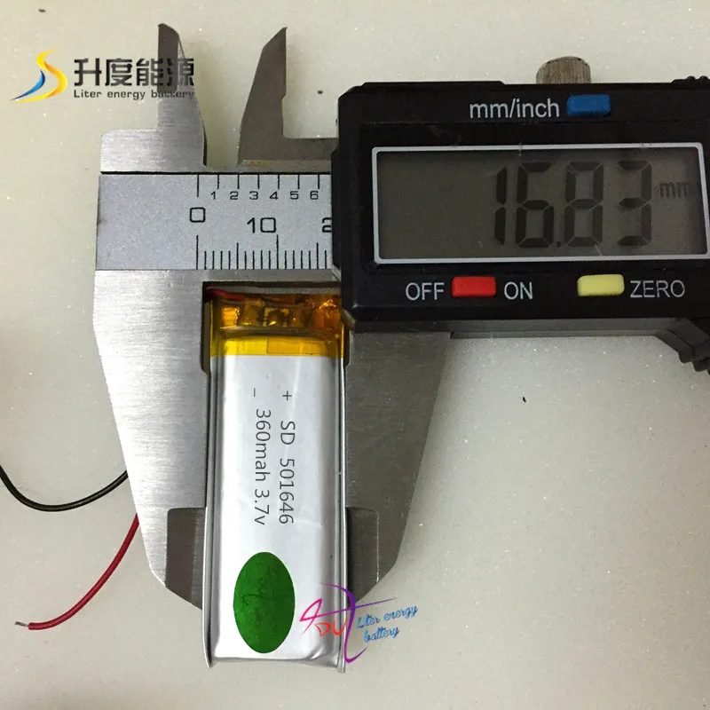 li-polymer battery 501646 3.7v 360mah battery cell for bluetooth headset device 501545
li-polymer battery 501646 3.7v 360mah battery cell for bluetooth headset device 501545