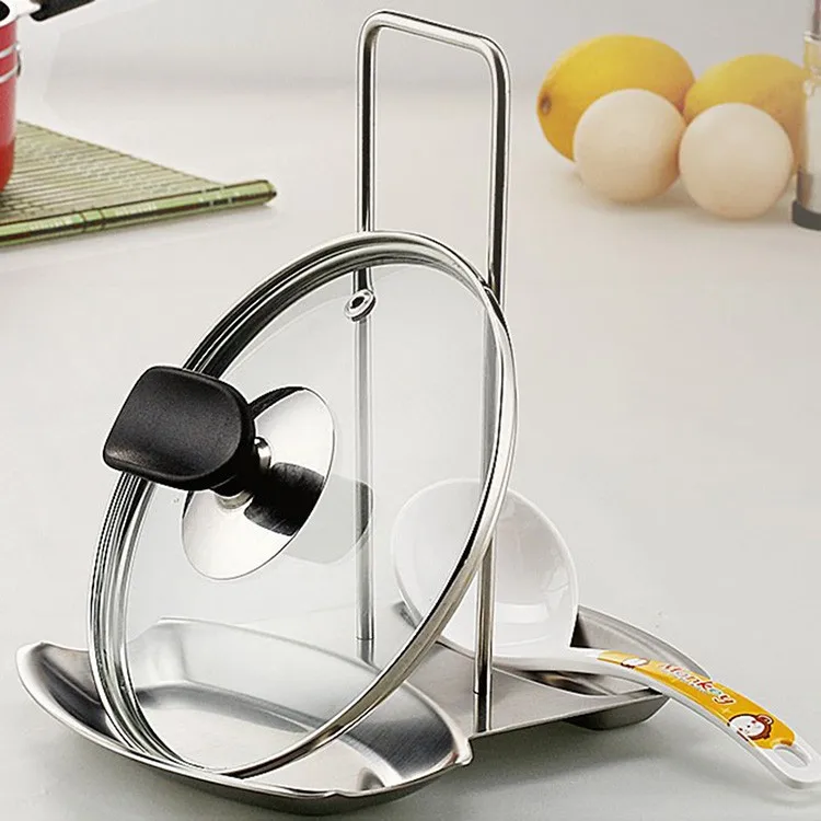 Stainless Steel Pan Pot Cover Lid Rack Stand Spoon Rest Stove Organizer Storage Soup Spoon Rests Kitchen Tool-big size
Stainless Steel Pan Pot Cover Lid Rack Stand Spoon Rest Stove Organizer Storage Soup Spoon Rests Kitchen Tool-big size