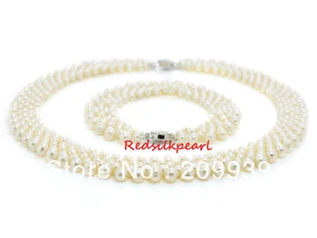 huij 002128 Luxury AAA White Freshwater Pearl Necklace Bracelet wedding women jewlery Set
huij 002128 Luxury AAA White Freshwater Pearl Necklace Bracelet wedding women jewlery Set