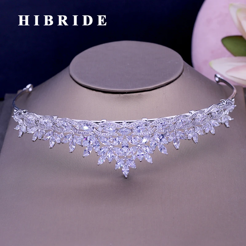 HIBRIDE New High Quality Sparkly Rhinestones Tiaras And Crown White Gold Color Bridal Hair Accessories For Women Gifts C-41
HIBRIDE New High Quality Sparkly Rhinestones Tiaras And Crown White Gold Color Bridal Hair Accessories For Women Gifts C-41