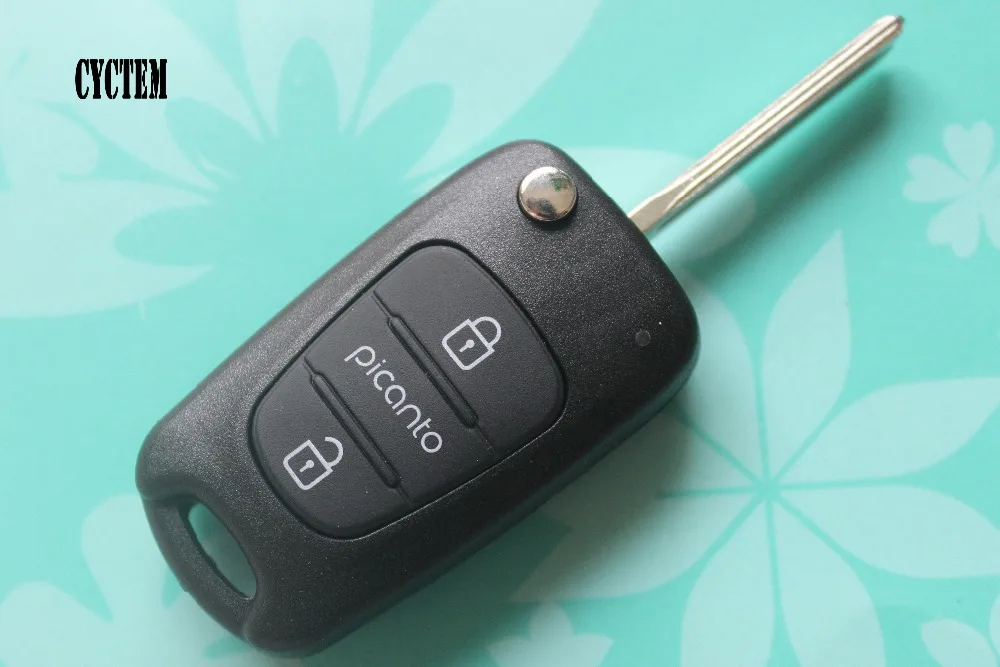 CYCTEM Car Key Cover 3 Buttons Flip Folding Remote Key Shell Replacement Case Fit For Kia Picanto
CYCTEM Car Key Cover 3 Buttons Flip Folding Remote Key Shell Replacement Case Fit For Kia Picanto