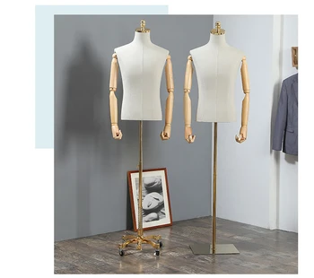 Golden Fabric Dressmaking Mannequin Props Manikin And Suits High Quality Suites Display
Golden Fabric Dressmaking Mannequin Props Manikin And Suits High Quality Suites Display