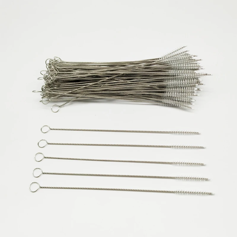 100pcs/lot Thickened Stainless Steel Straw Brush Length 17.5cm Fit For 8mm Diameter Straws
100pcs/lot Thickened Stainless Steel Straw Brush Length 17.5cm Fit For 8mm Diameter Straws