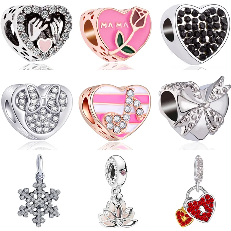 DIY Summer Crystal Beads Small Bird Flowers Hearts Hamsa Hand Beads Charms Fit Pandora Bracelets for Women Birthday Jewelry
DIY Summer Crystal Beads Small Bird Flowers Hearts Hamsa Hand Beads Charms Fit Pandora Bracelets for Women Birthday Jewelry