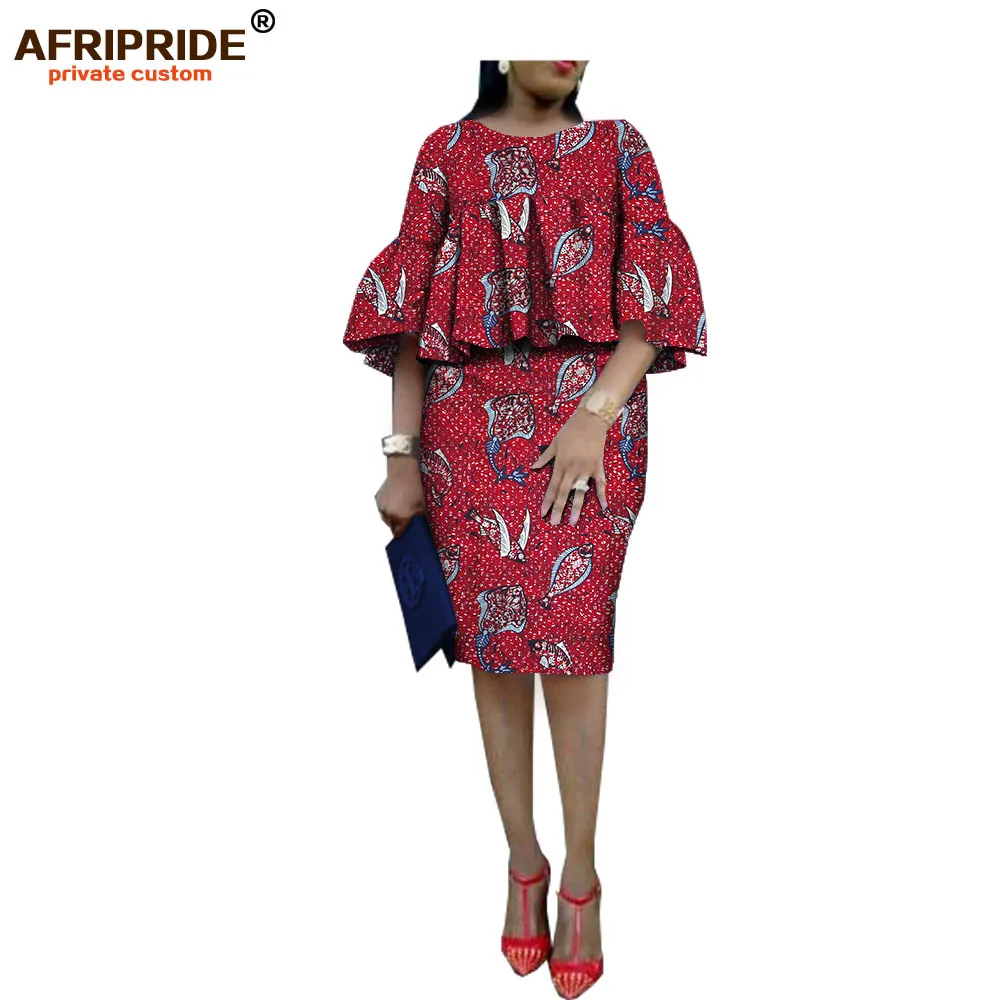 2019 spring&autumn skirt set for women AFRIPRIDE three quarter flare sleeve o-neck top+knee-length pencil skirt set A1826014
2019 spring&autumn skirt set for women AFRIPRIDE three quarter flare sleeve o-neck top+knee-length pencil skirt set A1826014