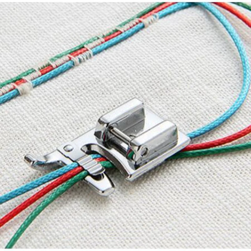 3 HOLE, CORDING SEWING PRESSER FOOT SNAP ON, COMPATIBLE FOR BROTHER, JANOME, TOYOTA, NEW SINGER DOMESTIC SEWING MACHINES 5BB5268
3 HOLE, CORDING SEWING PRESSER FOOT SNAP ON, COMPATIBLE FOR BROTHER, JANOME, TOYOTA, NEW SINGER DOMESTIC SEWING MACHINES 5BB5268