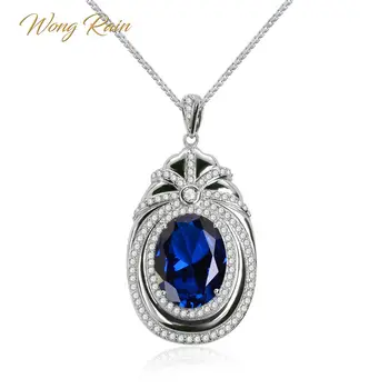 Wong Rain Luxury 100% 925 Sterling Silver Ruby Sapphire Gemstone White Gold Pendant Necklace Party Cocktail Jewelry Wholesale
Wong Rain Luxury 100% 925 Sterling Silver Ruby Sapphire Gemstone White Gold Pendant Necklace Party Cocktail Jewelry Wholesale