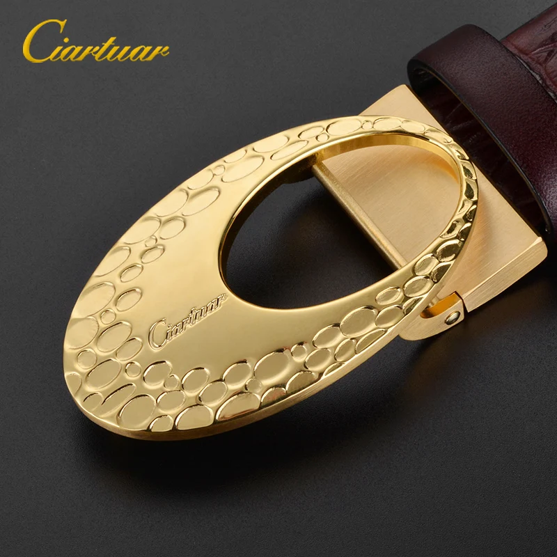 2019 Ciartuar Luxury Design Men Belt Business Casual Men Belt Football Crocodile Skin Leather Belt Men riem ceinture cuir homme
2019 Ciartuar Luxury Design Men Belt Business Casual Men Belt Football Crocodile Skin Leather Belt Men riem ceinture cuir homme
