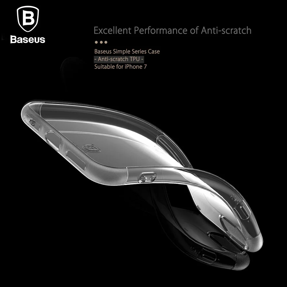 for iPhone7 Case Baseus Ultra Thin TPU Slim Jacket Protective Back Cover Silicon Anti-scratch for iPhone 7 Transparent Jet Black
for iPhone7 Case Baseus Ultra Thin TPU Slim Jacket Protective Back Cover Silicon Anti-scratch for iPhone 7 Transparent Jet Black