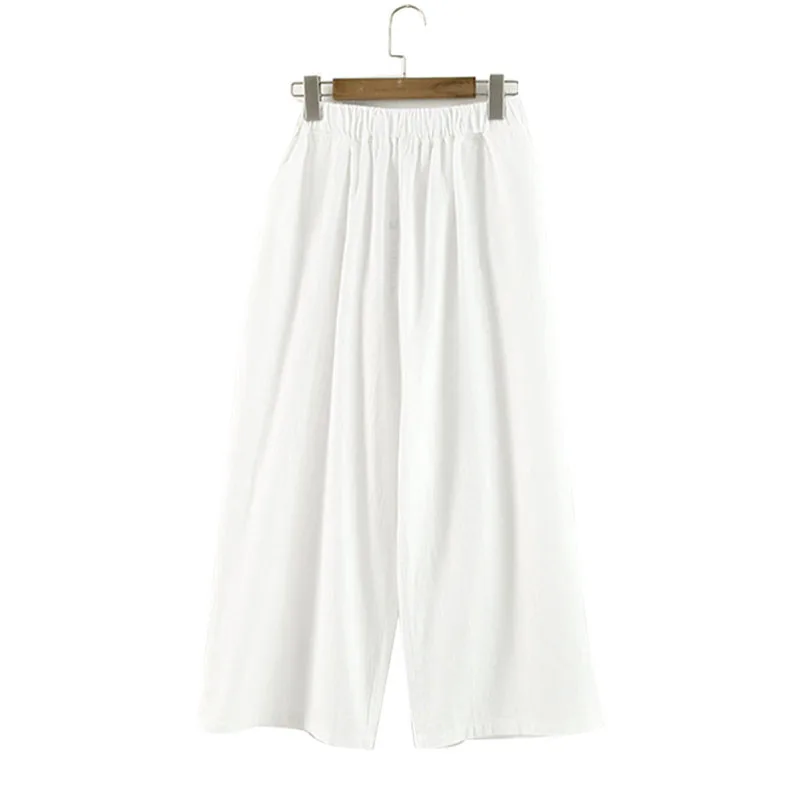 MOBTRS White Loose Pants Life Series Plus Size Wide Leg Trousers Woman Cotton And Linen Pants Female
MOBTRS White Loose Pants Life Series Plus Size Wide Leg Trousers Woman Cotton And Linen Pants Female