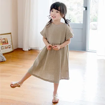 Korean Girl Dress Kids Fashion Casual Linen Clothings Summer Kids Girl Clothes Princess 3-12y
Korean Girl Dress Kids Fashion Casual Linen Clothings Summer Kids Girl Clothes Princess 3-12y