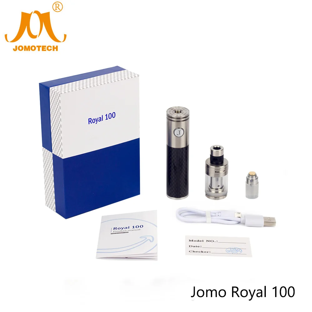 100% Original JomoTech Royal 100 Vaper Carbon Fiber 3ml 2200mah Battery 100W Vape Mod Electronic Cigarette Starter Kit Jomo-109
100% Original JomoTech Royal 100 Vaper Carbon Fiber 3ml 2200mah Battery 100W Vape Mod Electronic Cigarette Starter Kit Jomo-109