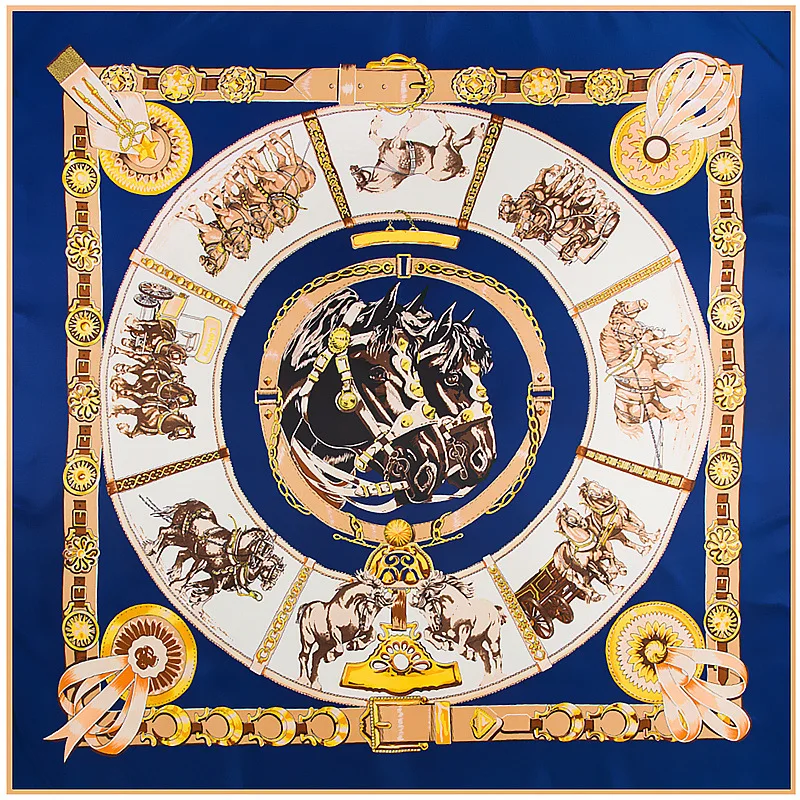 New Arrival Luxury Brand Twill Silk Woman H Scarf Square Blanket France War Horse Print Silk Scarf&Wraps Hijab Female Scarf
New Arrival Luxury Brand Twill Silk Woman H Scarf Square Blanket France War Horse Print Silk Scarf&Wraps Hijab Female Scarf