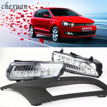 CSCSNL 1 Set LED For Volkswagen VW Polo 2010 2011 2012 2013 2014 DRL Daytime Running Lights Daylight Fog Lamp Cover Car-Styling
CSCSNL 1 Set LED For Volkswagen VW Polo 2010 2011 2012 2013 2014 DRL Daytime Running Lights Daylight Fog Lamp Cover Car-Styling