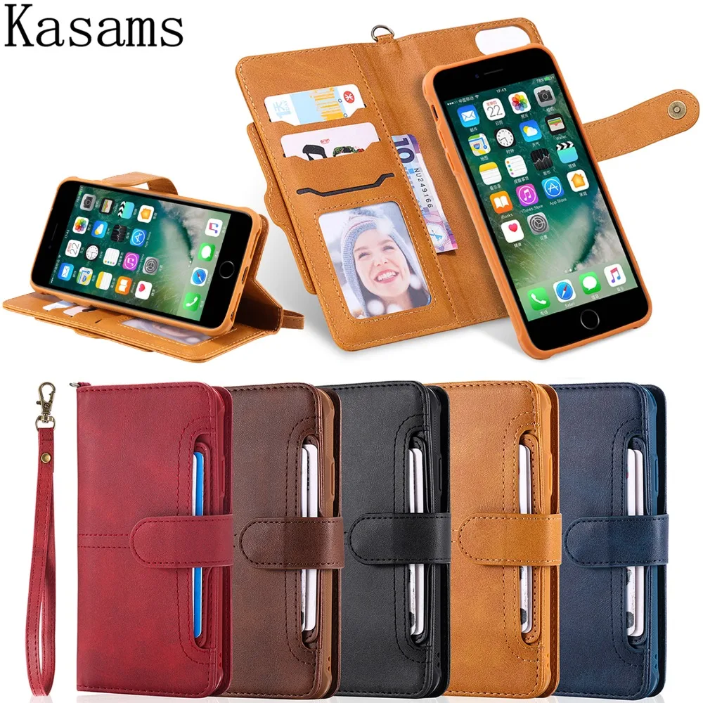 For Apple iPhone 8 Plus iPhone8 Multifunction Case High Quality Leather PU Card Slots Flip Wallet Detachable 3 in 1 Phone Cover
For Apple iPhone 8 Plus iPhone8 Multifunction Case High Quality Leather PU Card Slots Flip Wallet Detachable 3 in 1 Phone Cover