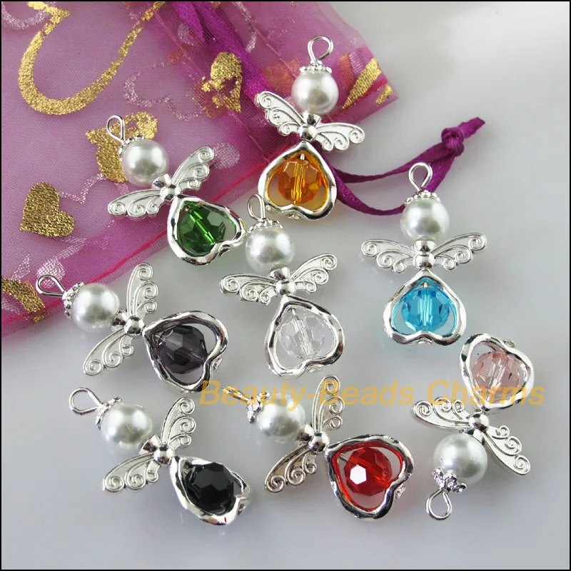 Fashion 8 New Charms Dancing Mixed Angel Pendants Silver Plated Wings Heart 21.5x33mm
Fashion 8 New Charms Dancing Mixed Angel Pendants Silver Plated Wings Heart 21.5x33mm